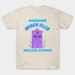 Hawaiian Beach Club Endless Summer Tiki Hawaii T-Shirt